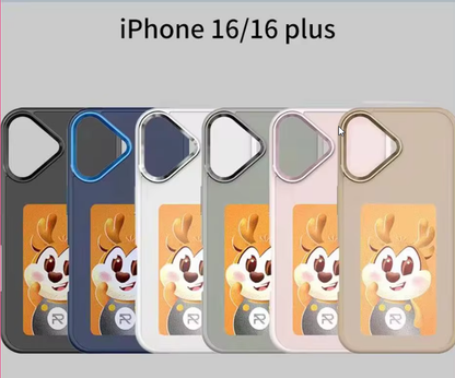 Prémiový E-ink obal na iPhone 13-17 – vlastný dizajn, HD displej