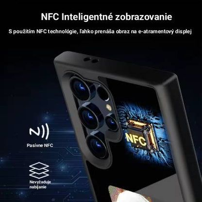 NFC E-Ink Smart Kryt s Displejom pre Samsung Galaxy S23 Ultra / S24 Ultra / S25 Ultra