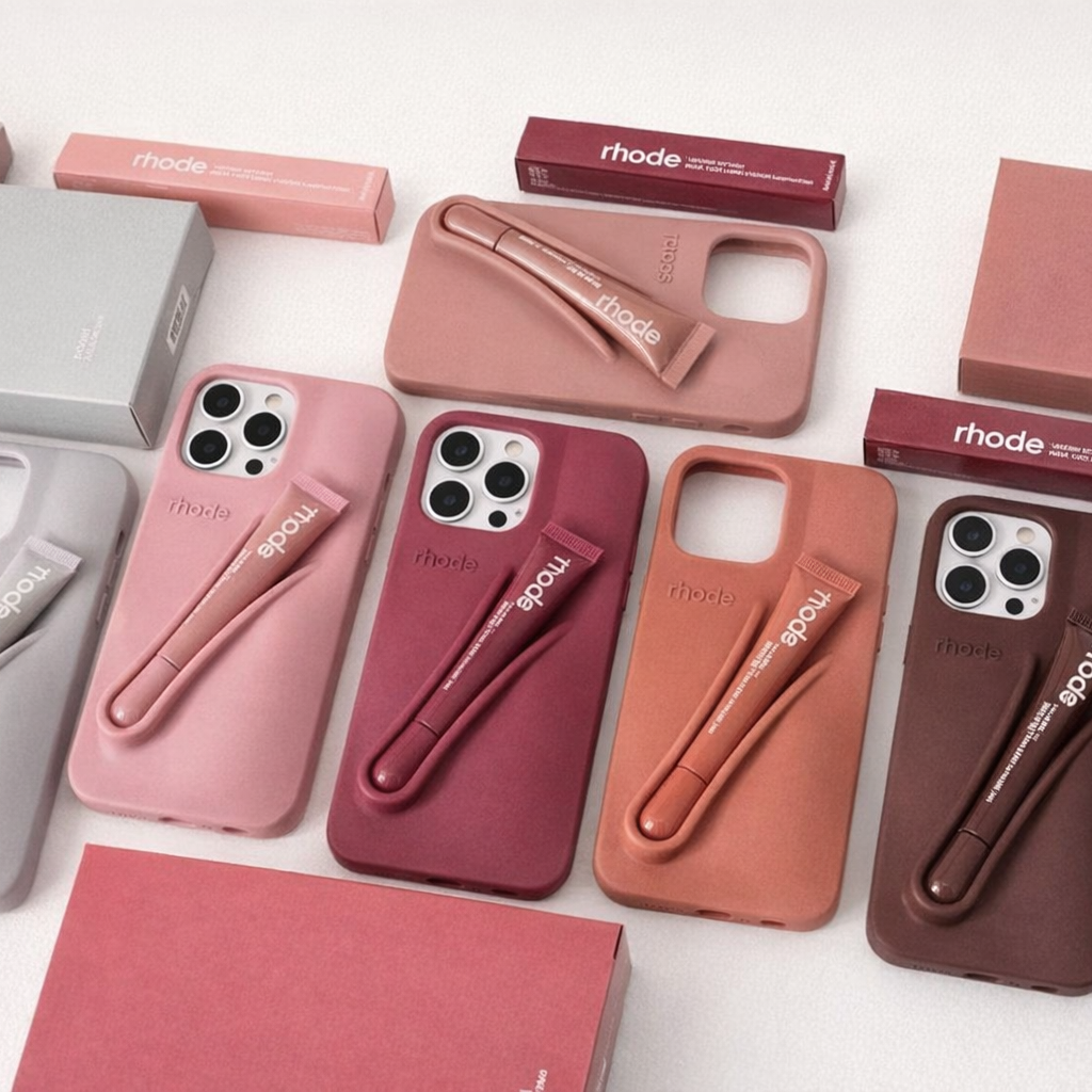 Štýlový obal na iPhone s leskom na pery