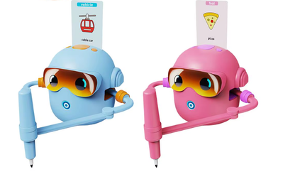 Interaktívny kresliaci robot pre deti – vzdelávacia hračka s automatickým kreslením a 100 kartami + náhradná fixa