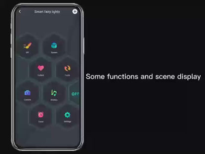 Smart USB LED svetelná reťaz 10/15/20 m – Bluetooth ovládanie, RGB farby, vianočné a dekoračné osvetlenie