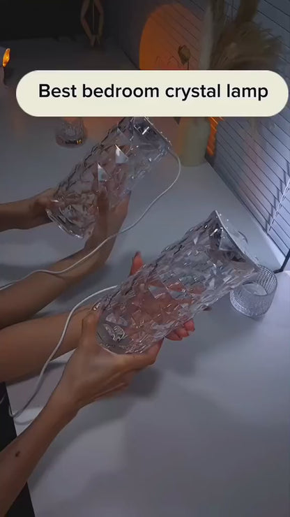 Krištáľová LED lampa - Atmosférické náladové osvetlenie - 16 Farieb
