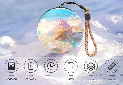 3D video kryštálová guľa – digitálna pamäťová guľa na fotografie a videá